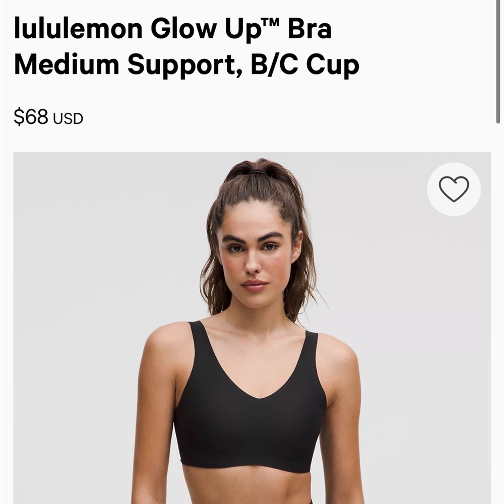 lululemon Glow Up™ Bra Medium Support, B/C Cup